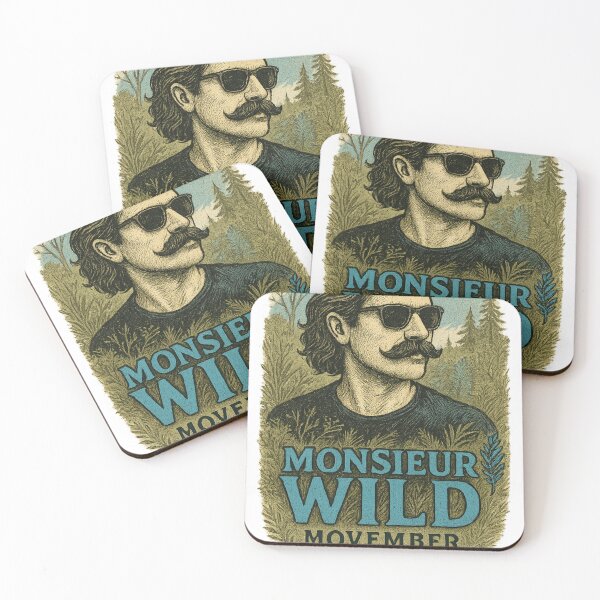 Item preview, Monsieur Wild – Special Movember Edition | Vintage Mustache & Wild Style designed and sold by MonsieurWild.