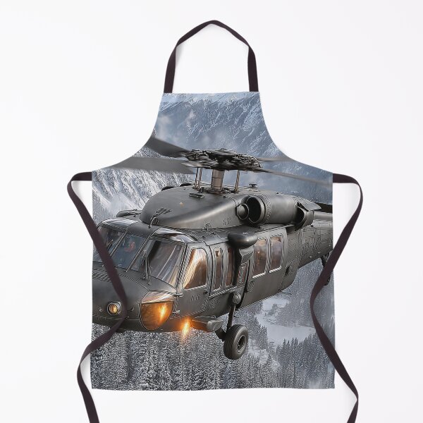 Item preview, Utility Helicopter Cruising Over the Battlefield under Clear Skies designed and sold by Skyframe Aviation.