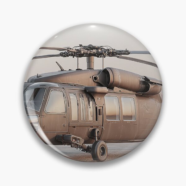 Item preview, Combat Black Hawk Awaiting Deployment at the Base in Calm Air designed and sold by Skyframe Aviation.