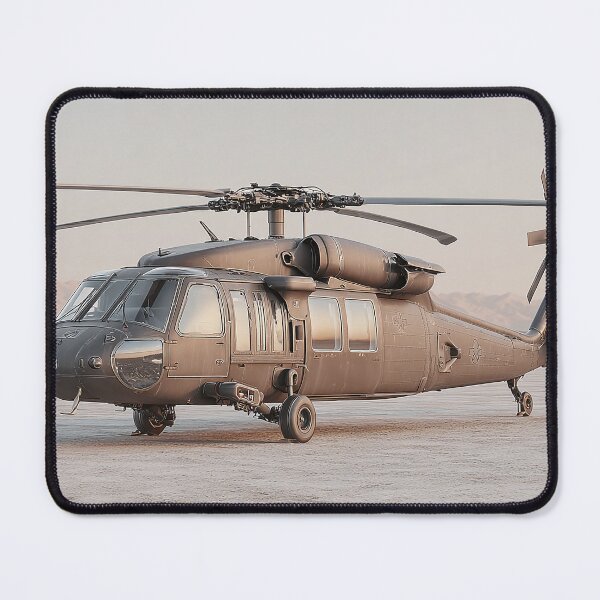 Item preview, Combat Black Hawk Awaiting Deployment at the Base in Calm Air designed and sold by Skyframe Aviation.