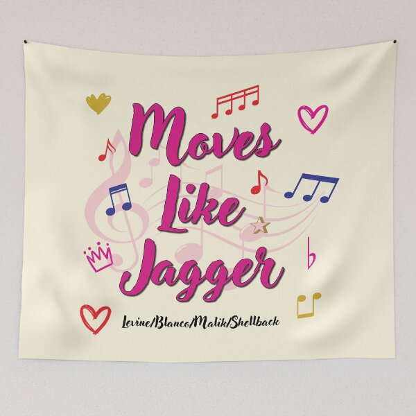 Item preview, Moves Like Jagger Popular Song Title designed and sold by CharlottePlaceArt.