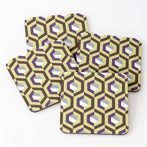 Item preview, Hexagon Polygon Pastel Yellow Color Pattern designed and sold by BeebooDesign.