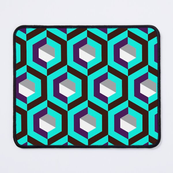 Item preview, Hexagon Polygon Turquoise Color Pattern designed and sold by BeebooDesign.