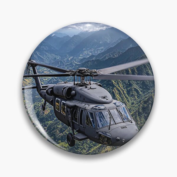 Item preview, Army UH60 Hovering Above the Valley Below in Bright Sun designed and sold by Skyframe Aviation.