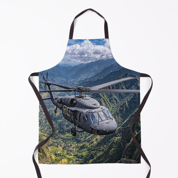 Item preview, Army UH60 Hovering Above the Valley Below in Bright Sun designed and sold by Skyframe Aviation.