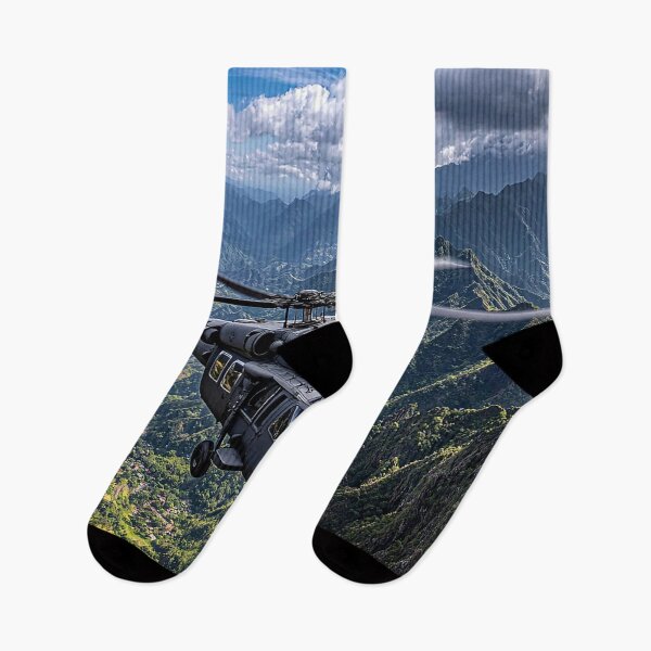 Item preview, Army UH60 Hovering Above the Valley Below in Bright Sun designed and sold by Skyframe Aviation.