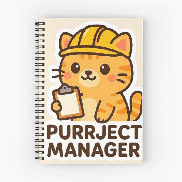 Item preview, Purrject Manager - Cat Construction Boss designed and sold by MiLaKK.