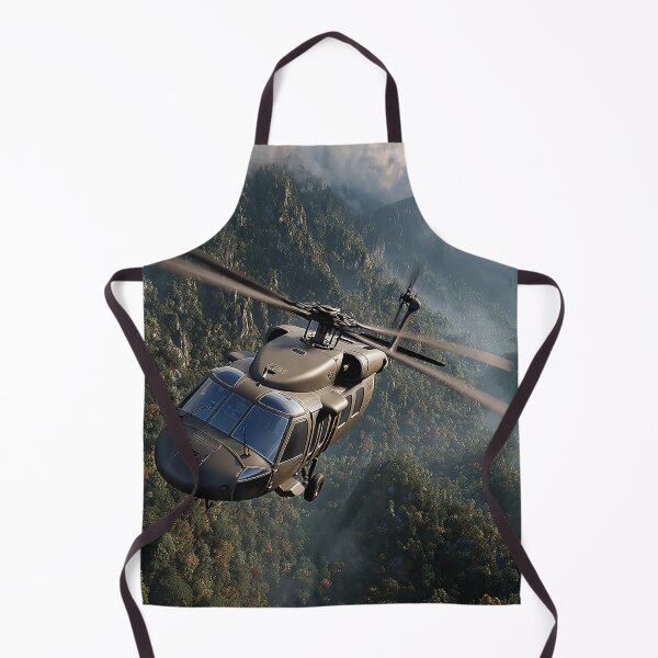 Item preview, UH60 Black Hawk Flying Low Across the Forward Operating Base with Blades Turning designed and sold by Skyframe Aviation.