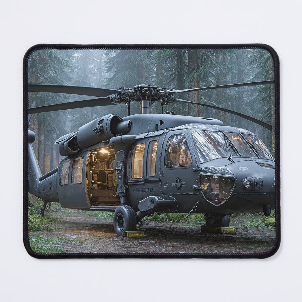 Item preview, The Black Hawk Taking Off from the Forest Edge at Dawn designed and sold by Skyframe Aviation.