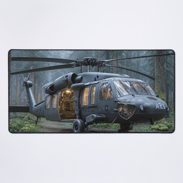 Item preview, The Black Hawk Taking Off from the Forest Edge at Dawn designed and sold by Skyframe Aviation.