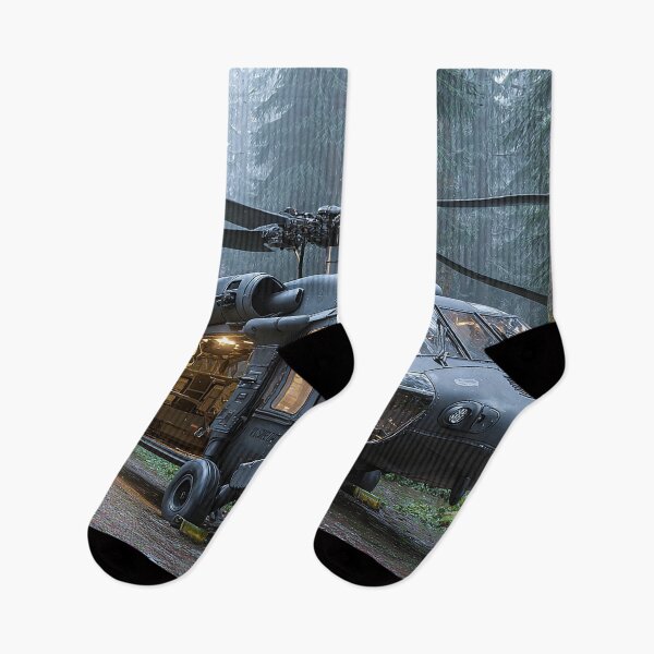 Item preview, The Black Hawk Taking Off from the Forest Edge at Dawn designed and sold by Skyframe Aviation.