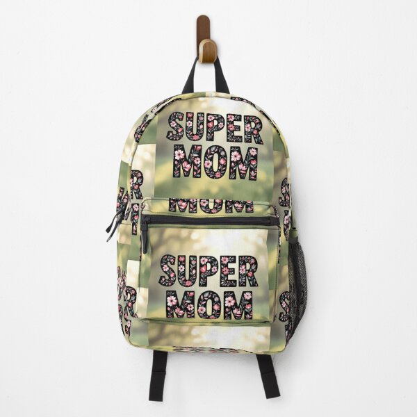 Item preview, super mom floral typography colorful design designed and sold by SmashingDeals.