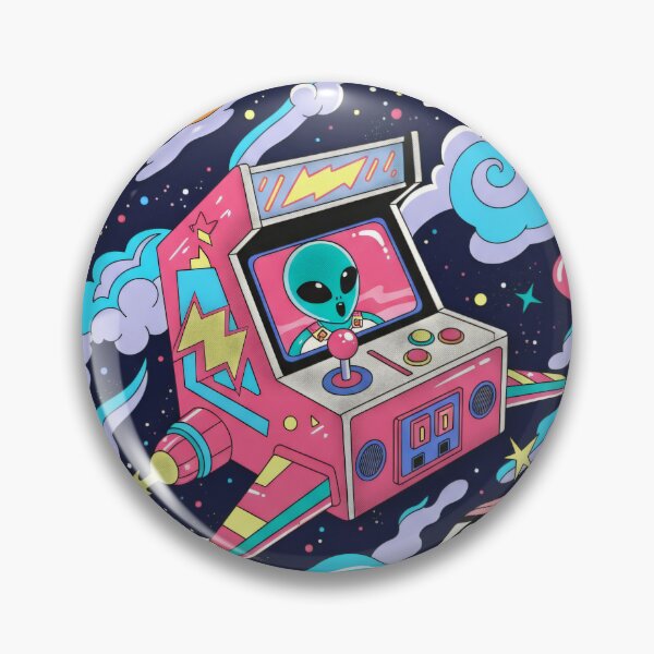 Item preview, Space Arcade Drive! Pixel Odyssey Retro Alien Gaming designed and sold by AwesomeBeyondLimits.