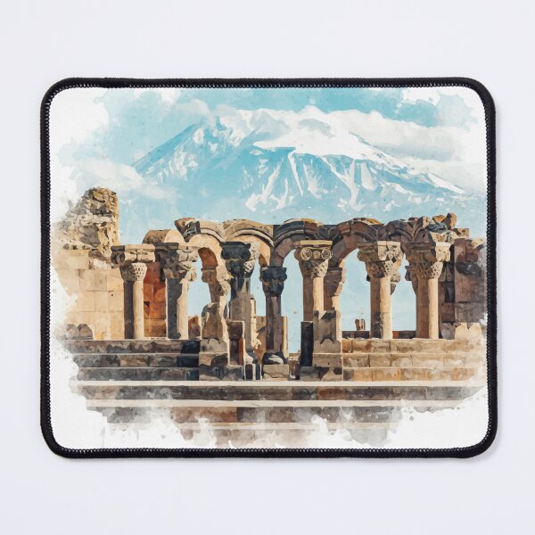 Item preview, Zvartnots Cathedral Armenia Mount Ararat Ancient Ruins designed and sold by NareArt.