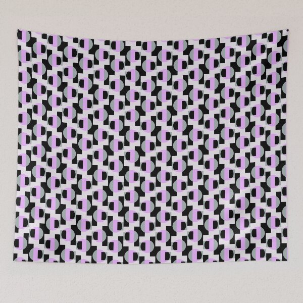 Item preview, Semi circle geometric Pastel Purple Color designed and sold by BeebooDesign.