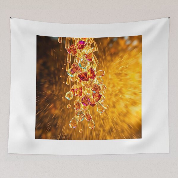 Item preview, Golden Crystal Chandelier Eternal Glow designed and sold by Bilikaru.