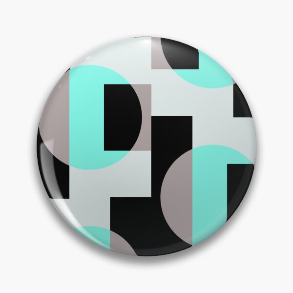 Item preview, Semi circle geometric Pastel Turquoise Color designed and sold by BeebooDesign.