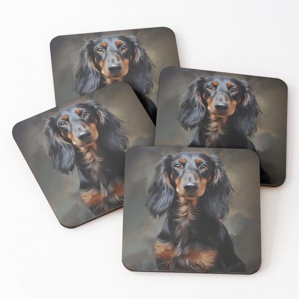 Item preview, Long haired Dachshund designed and sold by PetsArt.