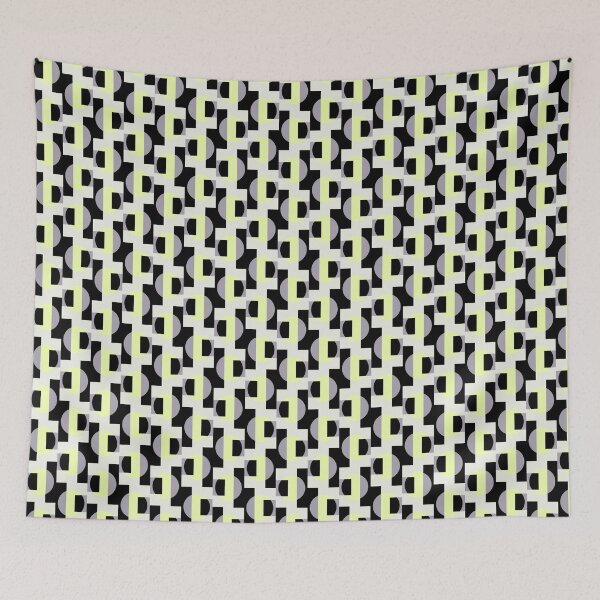 Item preview, Semi circle geometric Pastel Yellow designed and sold by BeebooDesign.