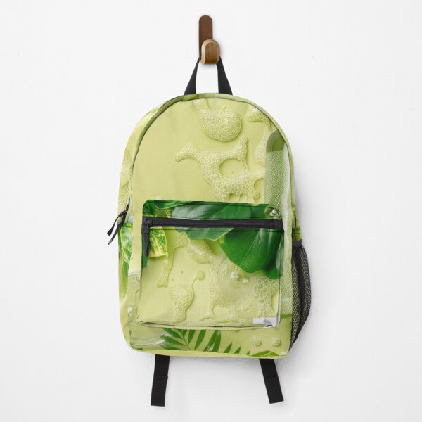 Item preview, Spray bottle with green leaves in nature background, AI Generated designed and sold by dvoevnore.