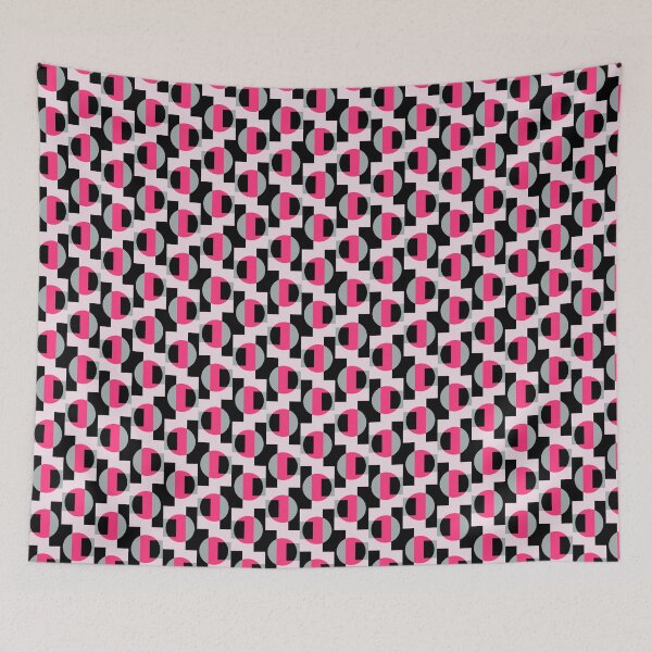Item preview, Semi circle geometric Pink designed and sold by BeebooDesign.