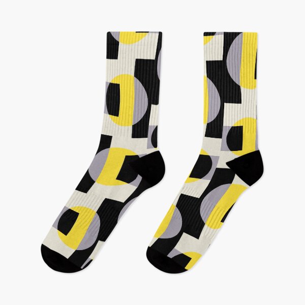 Item preview, Semi circle geometric Yellow pattern designed and sold by BeebooDesign.