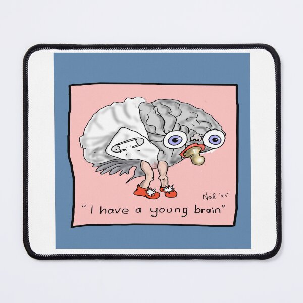 Item preview, I have a young brain cushion cover designed and sold by FingerlimeArt.