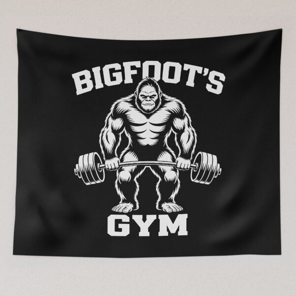 Item preview, Bigfoot Gym Sasquatch Bodybuilding designed and sold by TorjeARTStore.