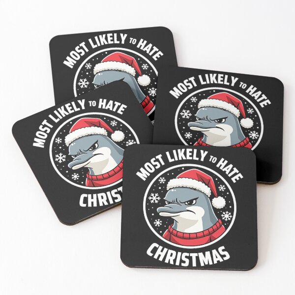 Item preview, Most Likely To Hate The Matching Christmas Angry Dolphin designed and sold by FrascatiStudio.