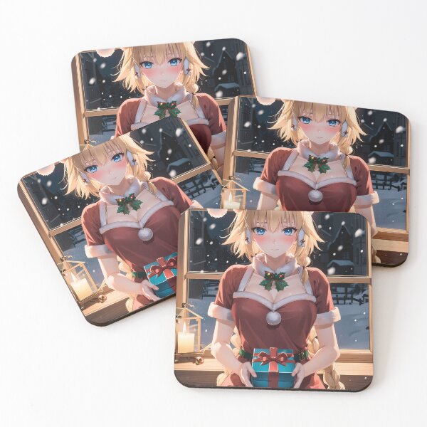 Item preview, D Jeanne D Arc Fate Grand Order Holding Gift On Snowy Night designed and sold by thedarvills.