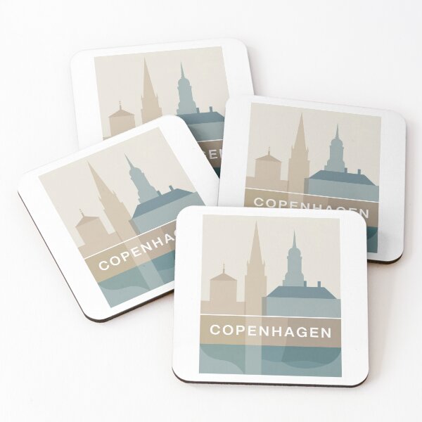 Item preview, Copenhagen - Denmark Skyline – Modern Minimalist Travel Poster designed and sold by pod24.