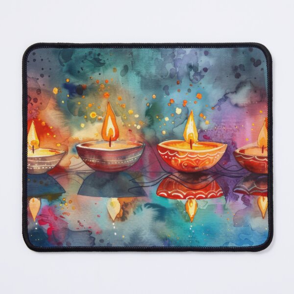 Item preview, Oil lamps with burning flames surrounded by flower petals, background, AI Generated designed and sold by dvoevnore.