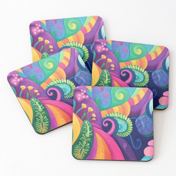 Item preview, Colorful abstract mural design inspired by nature designed and sold by anytka.