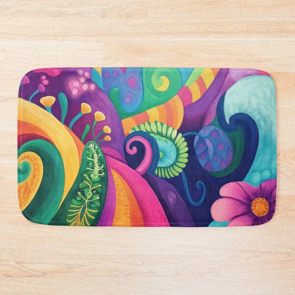 Item preview, Colorful abstract mural design inspired by nature designed and sold by anytka.