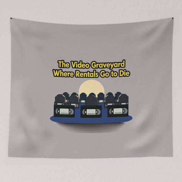 Item preview, “The Video Graveyard” Where Rentals Go to Die  designed and sold by Rare Plus Apparel!.