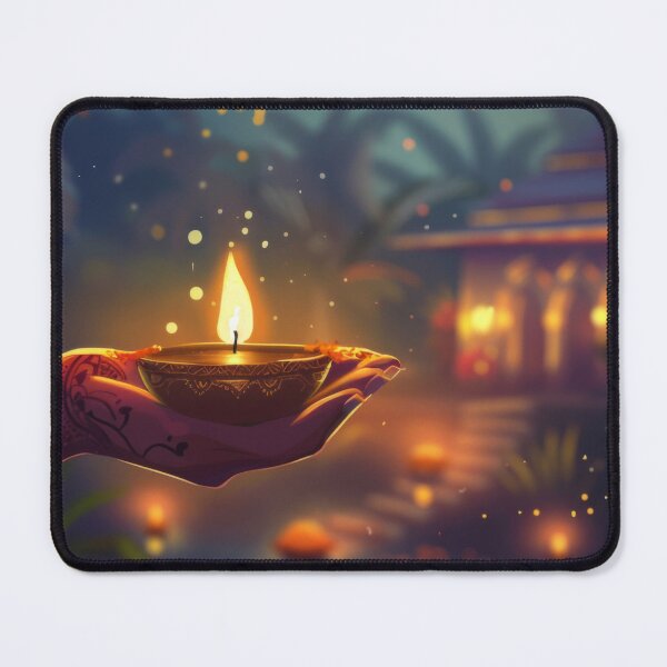 Item preview, Hand holding lit oil lamp in front of illuminated doorway, evening setting, AI Generated designed and sold by dvoevnore.