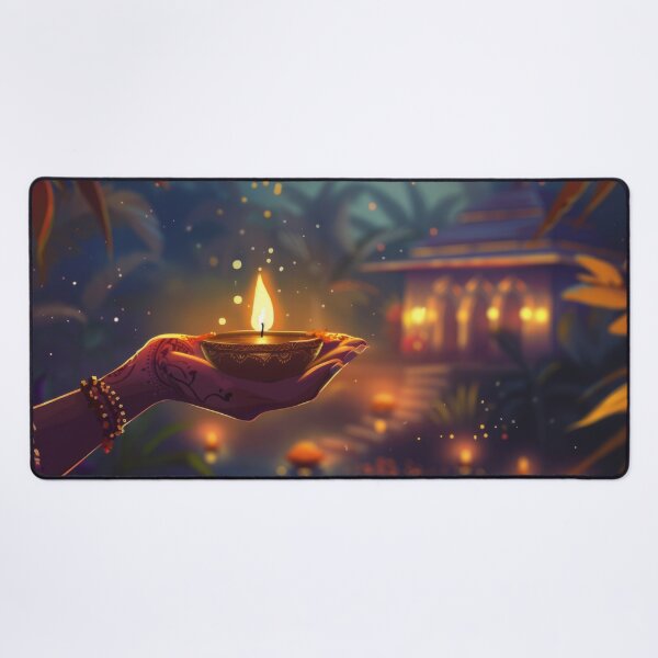Item preview, Hand holding lit oil lamp in front of illuminated doorway, evening setting, AI Generated designed and sold by dvoevnore.