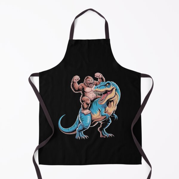 Item preview, Bigfoot Riding Dinosaur Sasquatch designed and sold by TorjeARTStore.