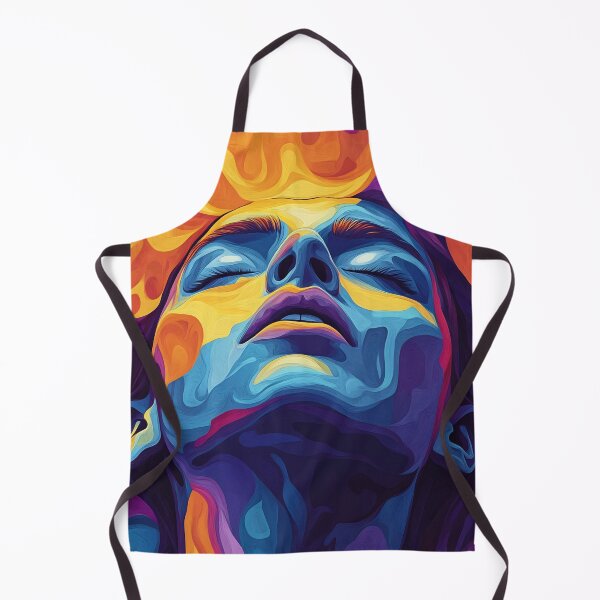 Item preview, Vibrant portrait of a serene woman designed and sold by anytka.