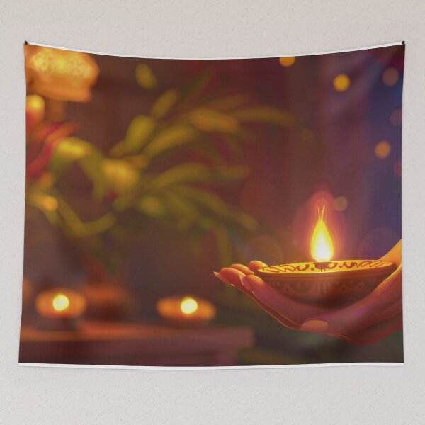 Item preview, Hand holding lit oil lamp in front of illuminated doorway, evening setting, AI Generated designed and sold by dvoevnore.