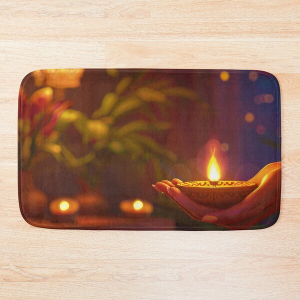 Item preview, Hand holding lit oil lamp in front of illuminated doorway, evening setting, AI Generated designed and sold by dvoevnore.
