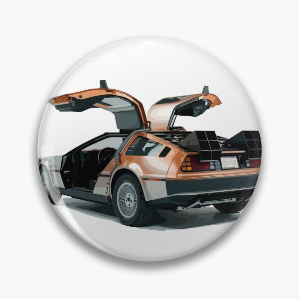 Item preview, Vintage Classic Car Delorean Art Photo designed and sold by PrintCarClub.