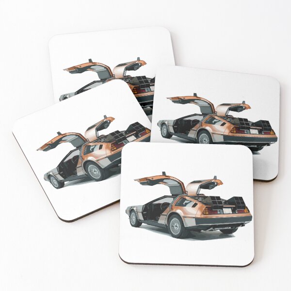 Item preview, Vintage Classic Car Delorean Art Photo designed and sold by PrintCarClub.
