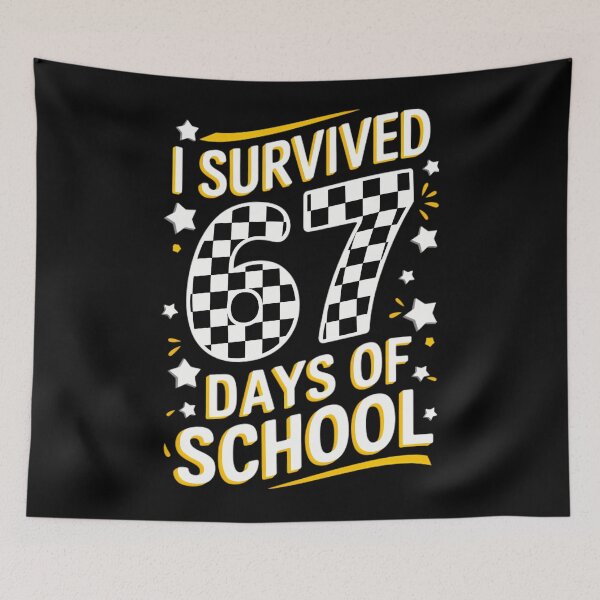 Item preview, Meme Teacher Student of 67 Days Classic Funny Survived I School 67 designed and sold by SteveSaccoro.
