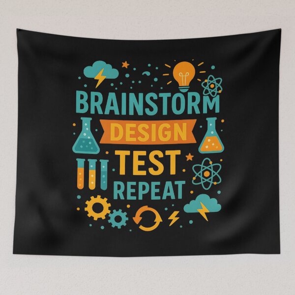 Item preview, Brainstorm Design Test Repeat Stem Student Stem Teacher designed and sold by hemagamo.