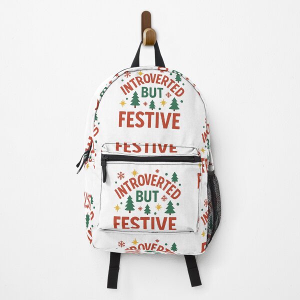 Item preview, Introverted But Festive - Funny Christmas Quote for Quiet Holiday Vibes designed and sold by Maryna_Reine.