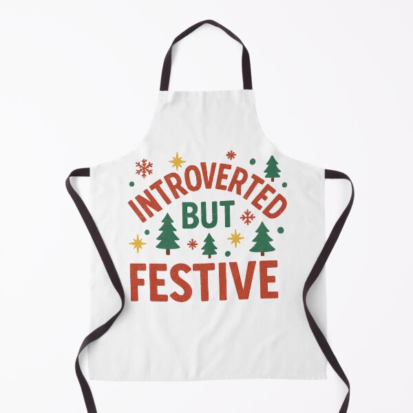 Item preview, Introverted But Festive - Funny Christmas Quote for Quiet Holiday Vibes designed and sold by Maryna_Reine.