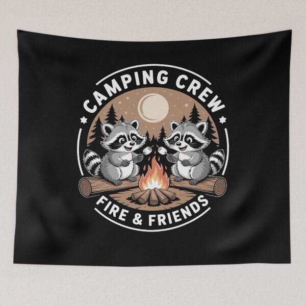 Item preview, Camping Crew Raccoons Family Camping designed and sold by JonGogue.