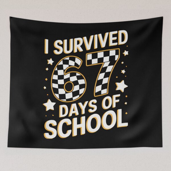 Item preview, 67 School Survived Days Student I of 67 Classic Meme Teacher Funny designed and sold by SteveSaccoro.