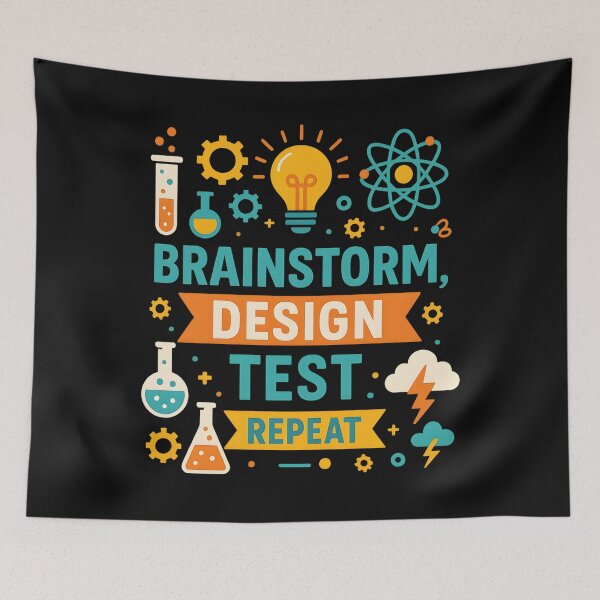Item preview, Brainstorm Design Test Repeat Stem Student Stem Teacher designed and sold by hemagamo.